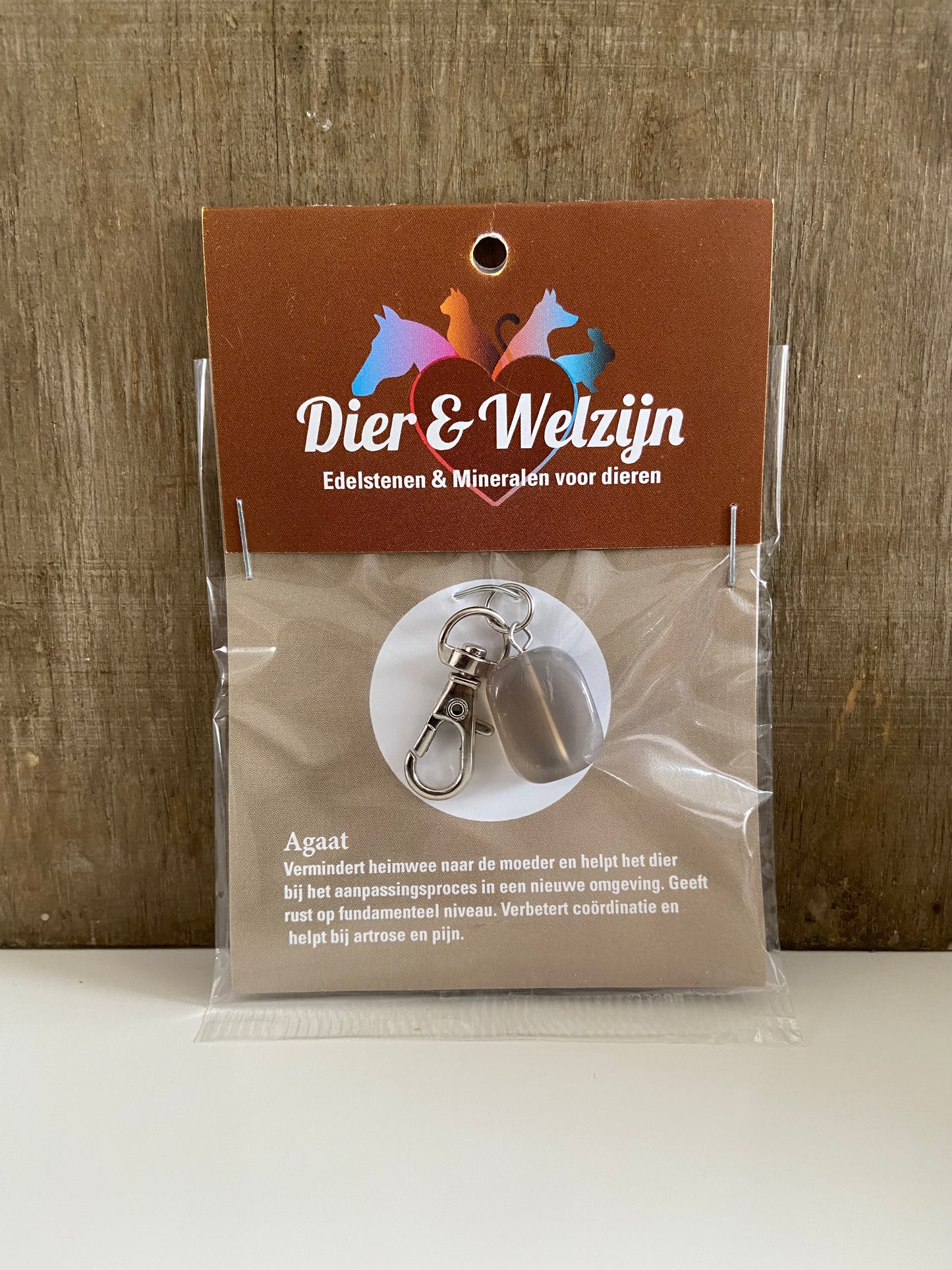 Halsbandhanger van de edelsteen Agaat