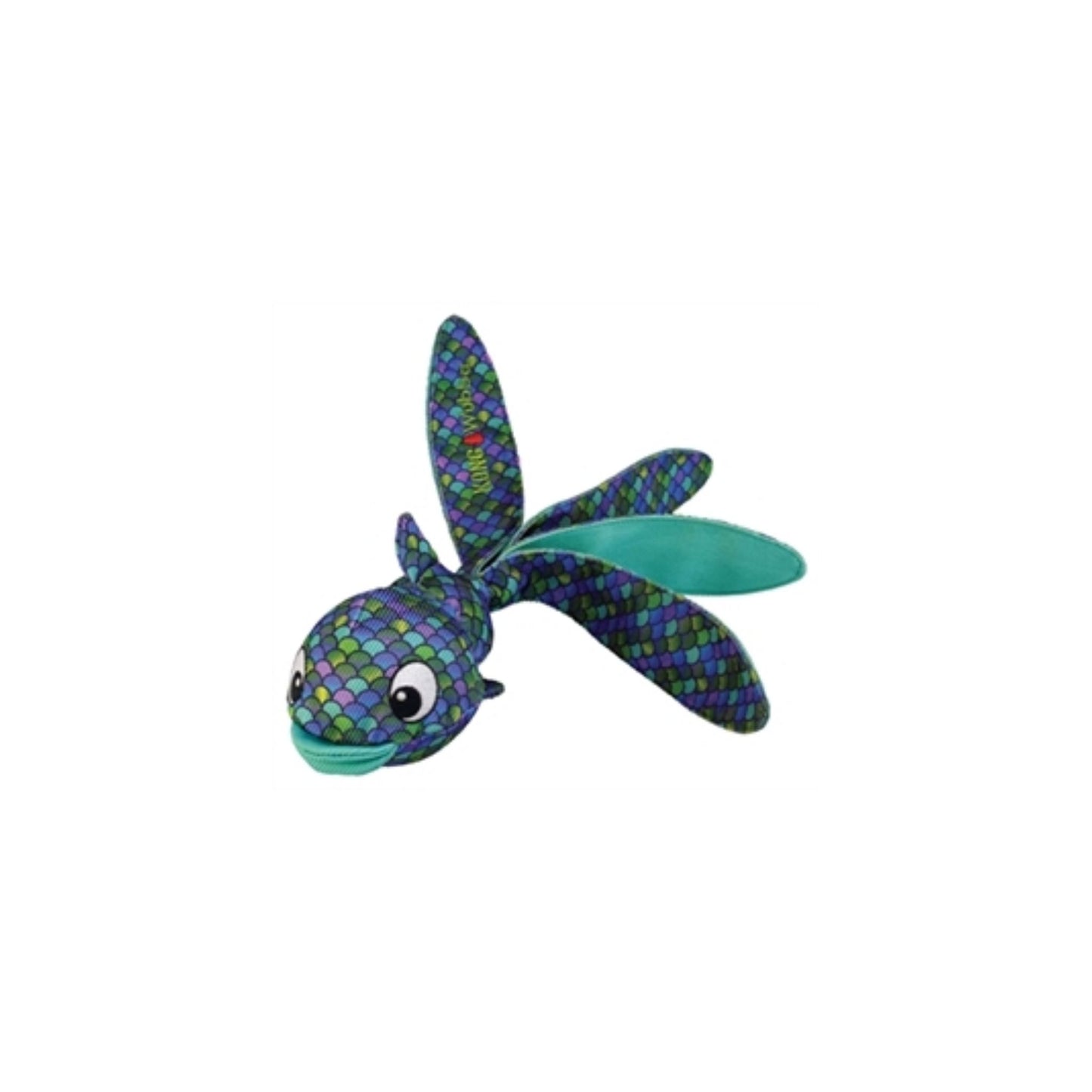 Sterk hondenspeelgoed - Kong - Wubba Finz blauw