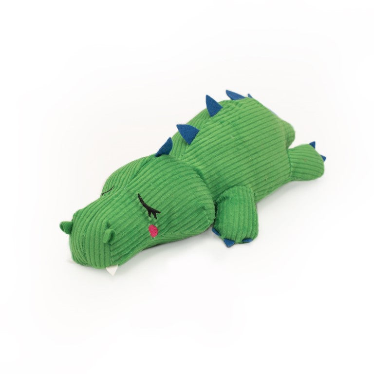 Stil hondenspeelgoed - Snooziez with Shhhqueaker – Zippy Paws - krokodil, beer, olifant en konijn