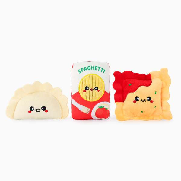Hondenspeelgoed - HugSmart - Food Party Pasta Friends