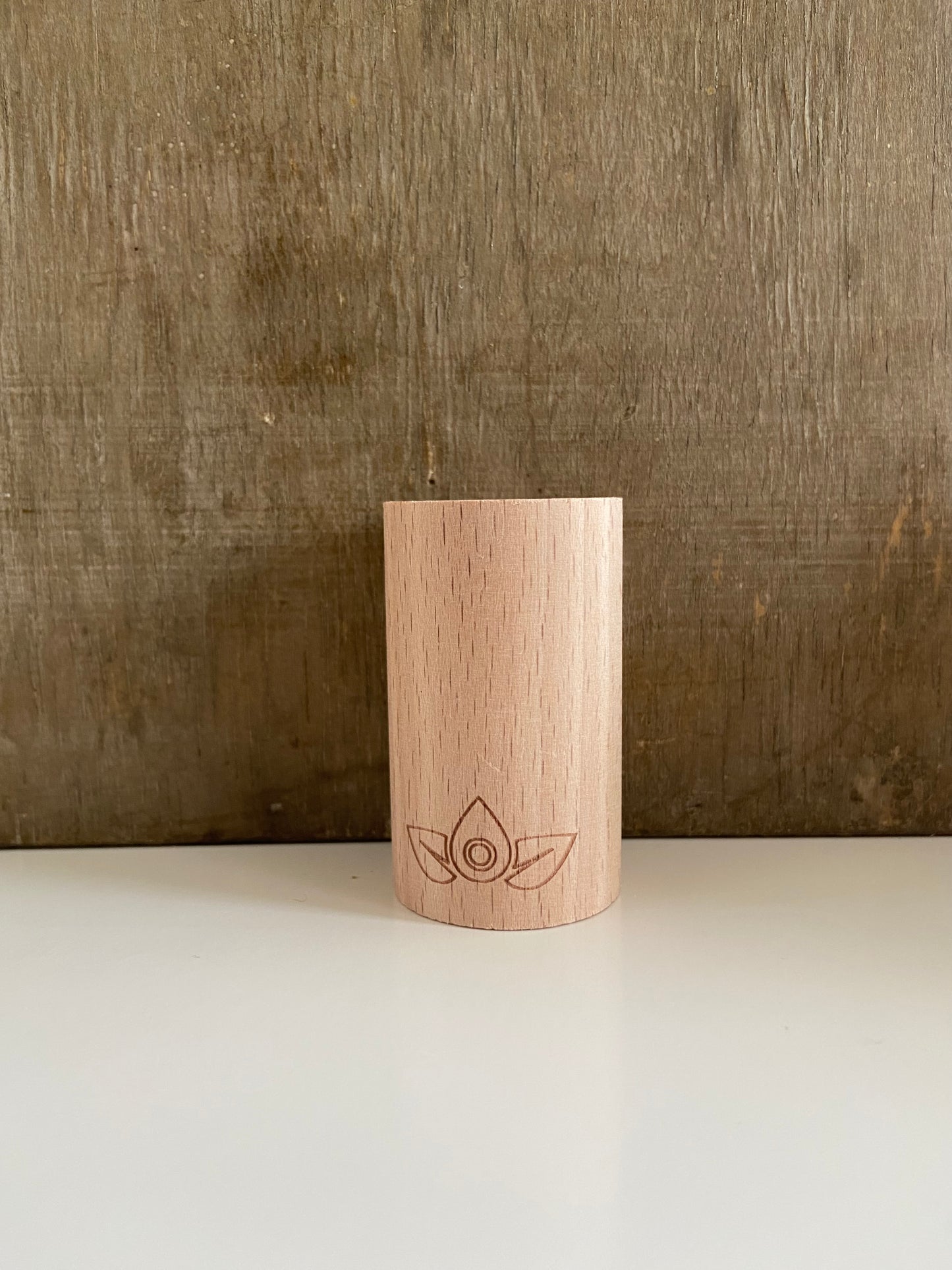 Houten aroma cilinder - speciaal voor de geuroliën