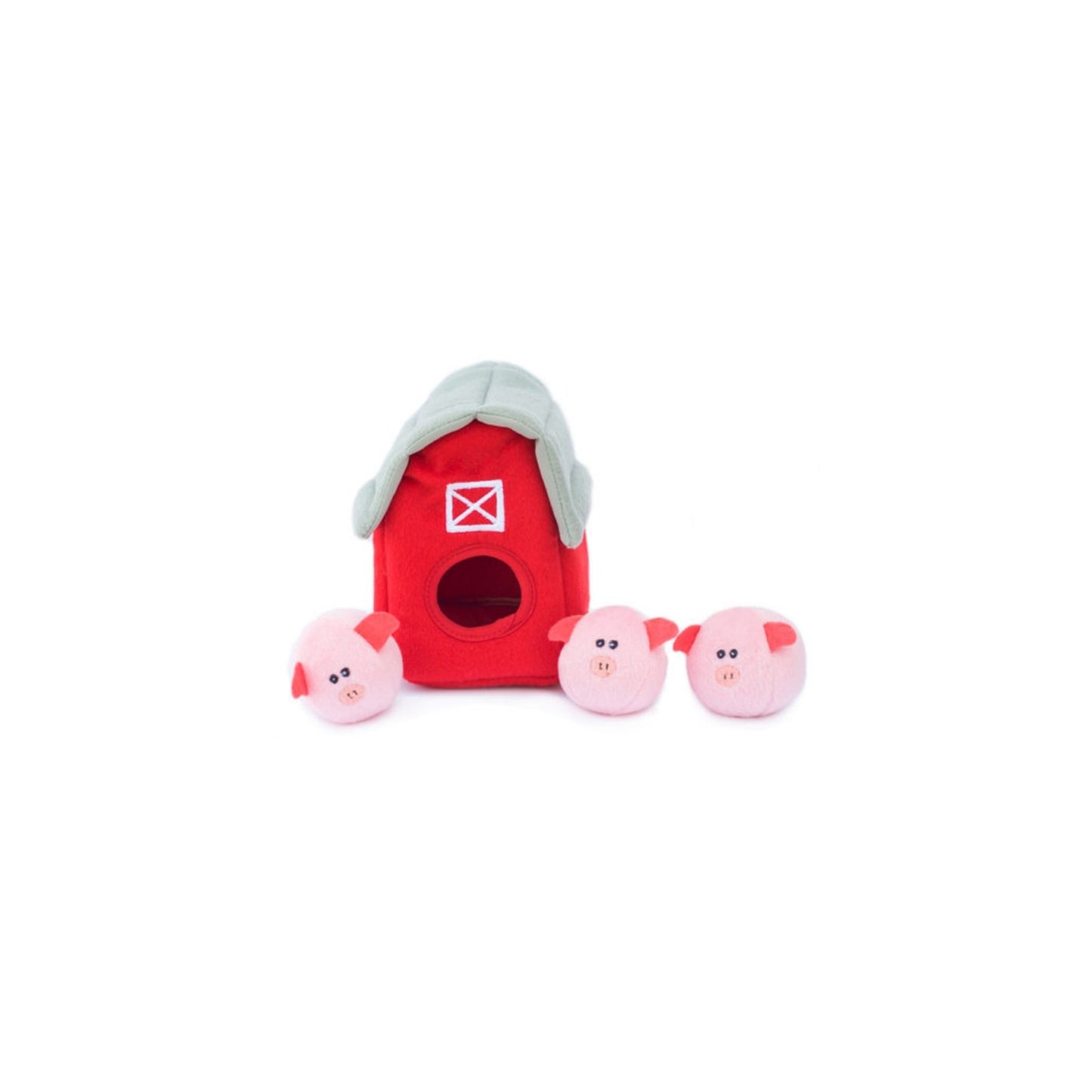 Hondenspeelgoed - ZippyPaws - Pig Barn with bubble Babies