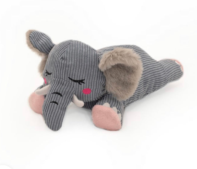 Stil hondenspeelgoed - Snooziez with Shhhqueaker – Zippy Paws - krokodil, beer, olifant en konijn