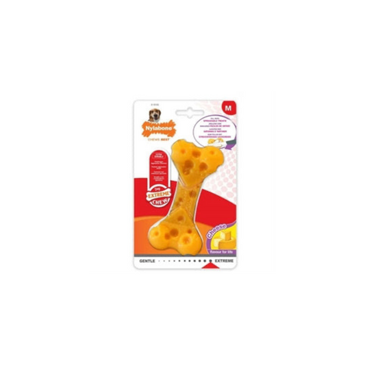 Sterk hondenspeelgoed - Nylabone Dura Chew Cheese Bone