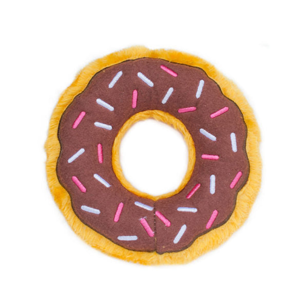 Hondenspeelgoed Donut - Zippy Paws - chocolade